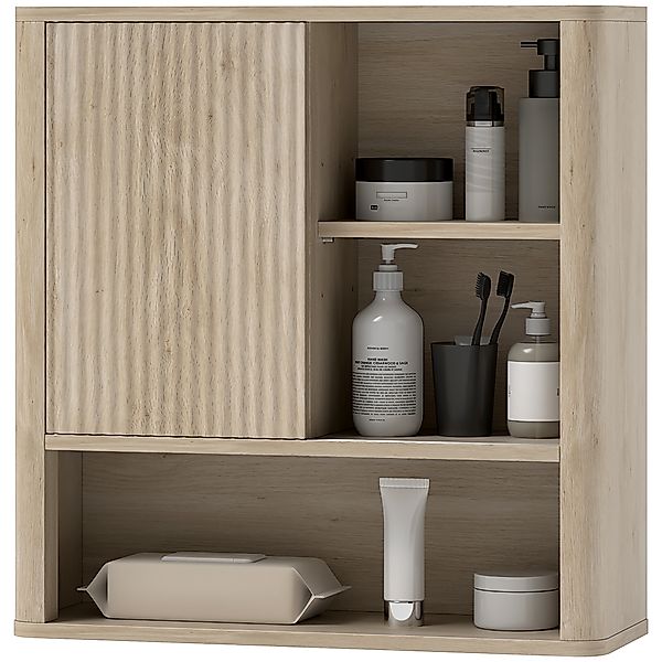 HOMCOM Badezimmerschrank, Wandhängender Badezimmerschrank mit verstellbaren günstig online kaufen