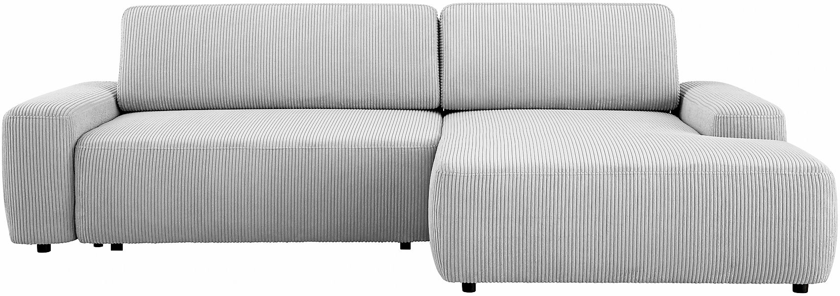 INOSIGN Ecksofa "TORGE (264cm), Schlafsofa in Cord, Samtvelours o Struktur günstig online kaufen