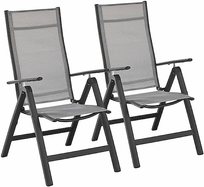 MERXX Gartenstuhl »Amalfi, TOPSELLER!« (Set) 2 Stk. 2er Set, Alu/beschichte günstig online kaufen