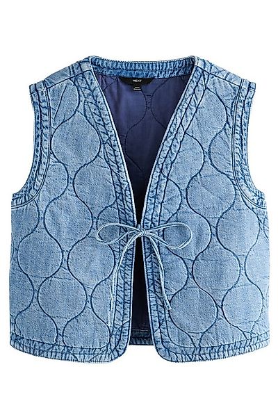 Next Jeansjacke Gestepptes Denim-Gilet aus 100 % Baumwolle (1-St) günstig online kaufen