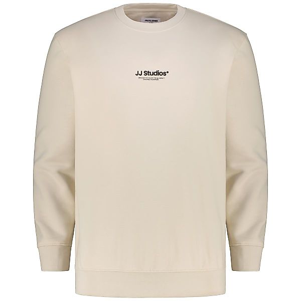 Jack&Jones Sweatshirt mit Label-Print Farbe beige Größe: 8XL günstig online kaufen