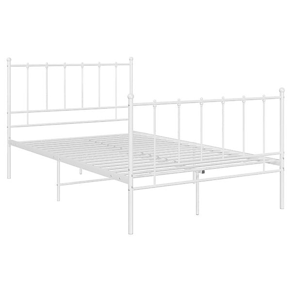 vidaXL Bett Weiß Metall 120x200 cm Modell 3892747 günstig online kaufen