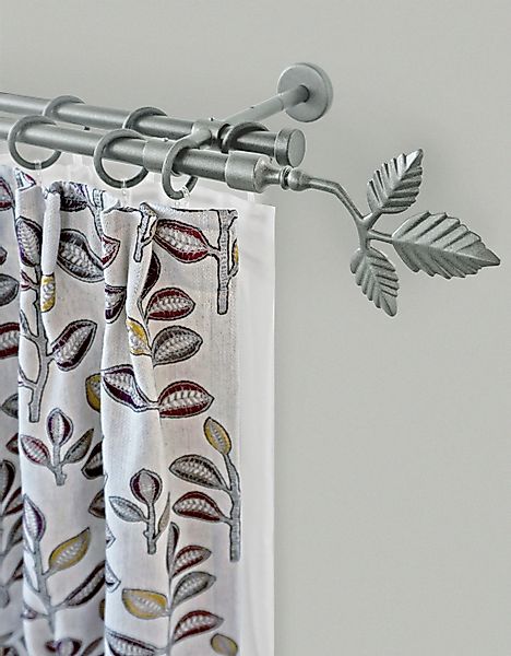 GARESA Gardinenstange "RUSTIKA" Ø 16 mm 2 läufig-läufig Wunschmaßlänge rust günstig online kaufen