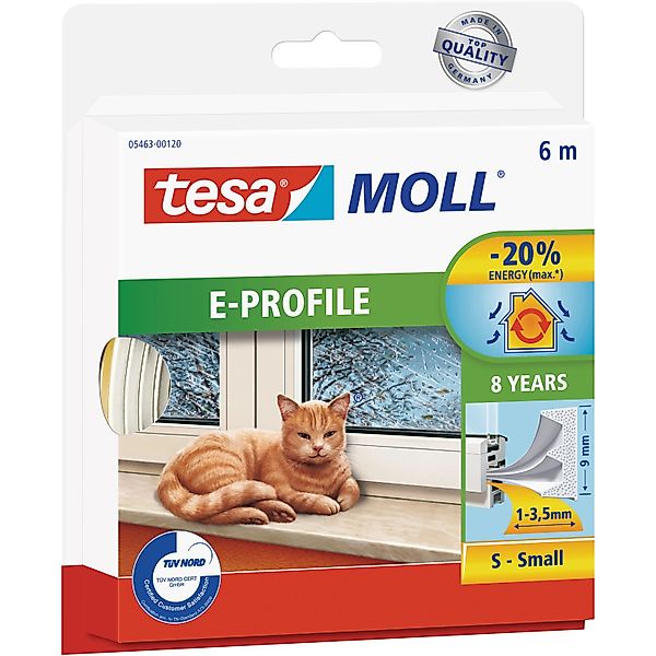 tesa Dichtungsband tesamoll CLASSIC E-Profil Fensterdichtung, (Packung, 1-S günstig online kaufen