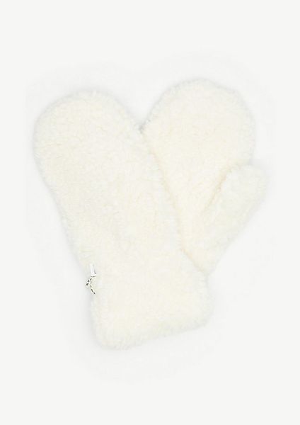 comma Strickhandschuhe Handschuhe Fäustlinge aus Teddyplüsch günstig online kaufen