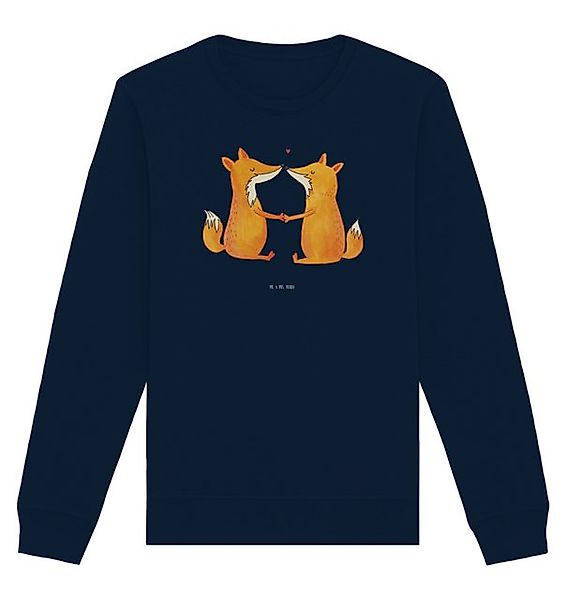 Mr. & Mrs. Panda Longpullover Größe L Füchse Liebe - French Navy - Geschenk günstig online kaufen