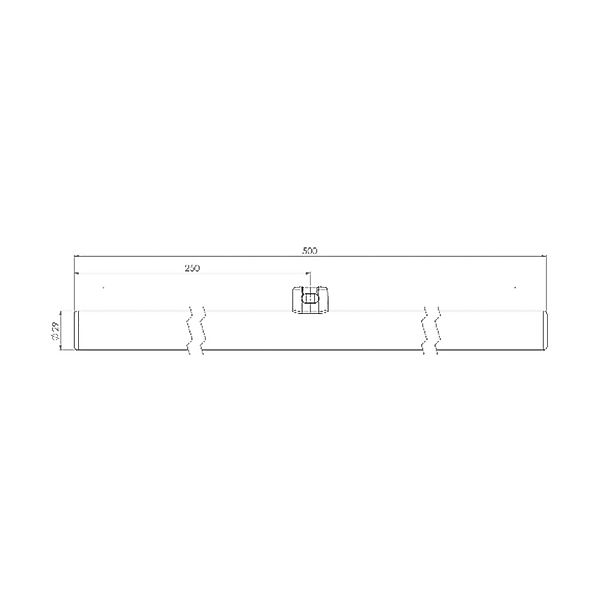 Radium LED-Leuchtmittel S14d Linienlampe 4,9W 927 50cm opal günstig online kaufen