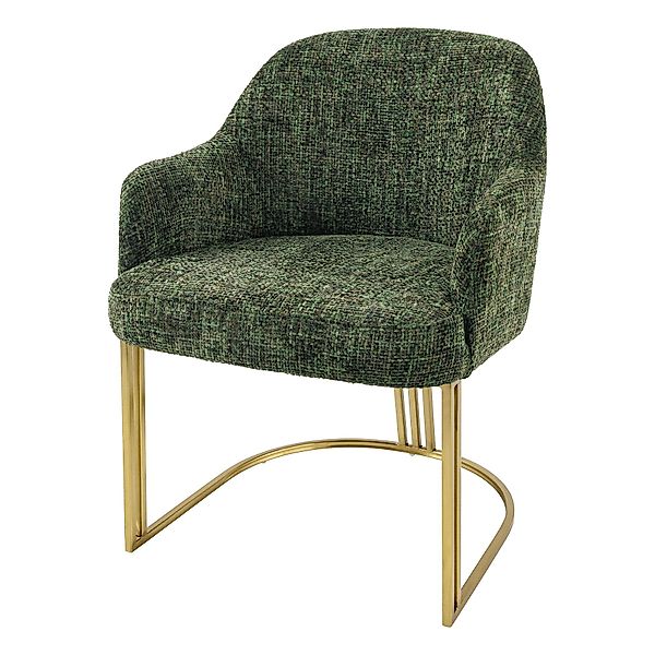 riess-ambiente Armlehnstuhl EXTRAVAGANCIA dunkelgrün / champagner günstig online kaufen
