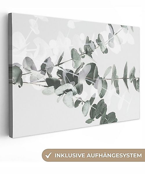 OneMillionCanvasses® Leinwandbild Pflanzen - Grün - Natur - Blätter, Fotodr günstig online kaufen