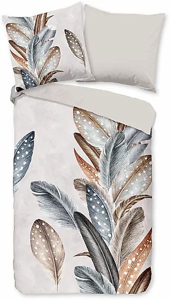 good morning Wendebettwäsche »Eina«, Biber, 135x200, Warm, Weich, Wendeopti günstig online kaufen