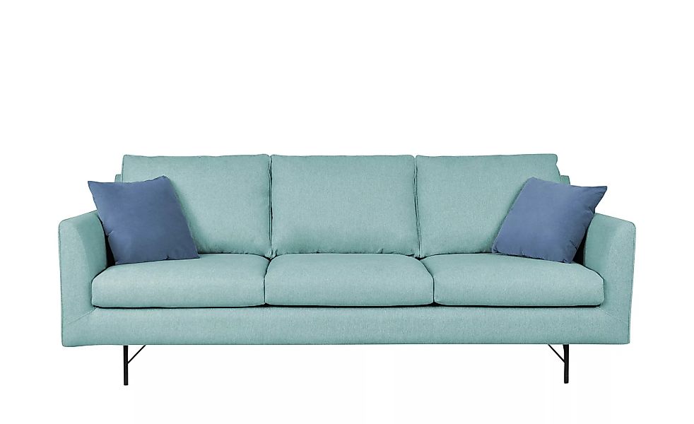 Sofa, 3-sitzig - blau - 219 cm - 85 cm - 99 cm - Polstermöbel > Sofas > 3-S günstig online kaufen