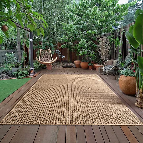 Ayyildiz Teppiche Outdoorteppich »TIMBER 1404«, rechteckig, 5 mm Höhe, Läuf günstig online kaufen