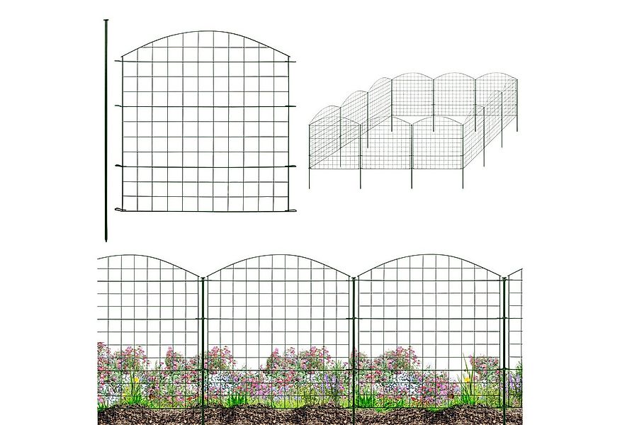 V2Aox Teichzaun Zaun Gartenzaun Steckzaun Teichzaun Garten Teich 12 Zaunele günstig online kaufen