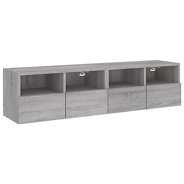 vidaXL TV-Wandschränke 2 Stk Grau Sonoma 60x30x30 cm Holzwerkstoff 836865 günstig online kaufen