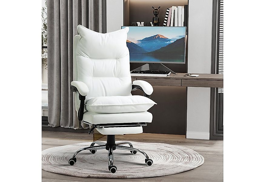 Vinsetto Schreibtischstuhl mit Fußstütze, Rückenlehne (Bürostuhl, 1 St), fü günstig online kaufen