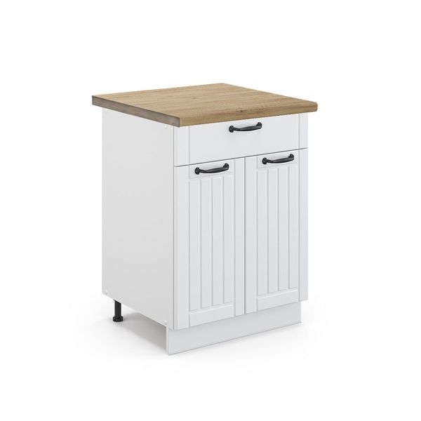 Vicco Unterschrank Fame-Line, Weiß Landhaus/Weiß, 60 günstig online kaufen