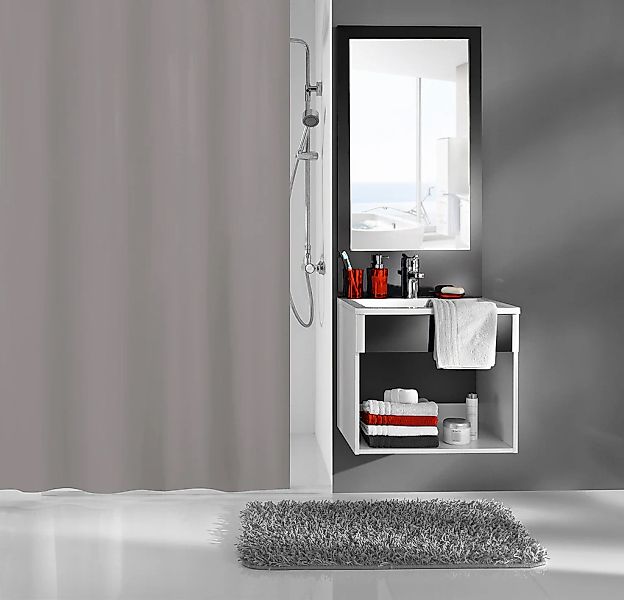 Kleine Wolke Duschvorhang "Schiefer" Breite 180 cm Höhe 200 cm günstig online kaufen