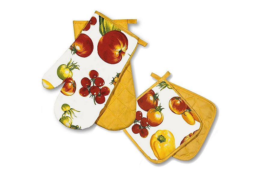 Delindo Lifestyle Topfhandschuhe und Topflappen, Ofenhandschuhe, Baumwoll-M günstig online kaufen