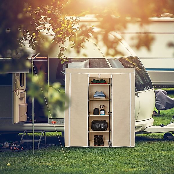 relaxdays Stoffschrank Stoffkleiderschrank XXL mit 9 günstig online kaufen