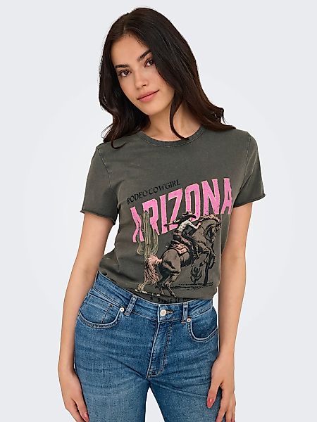 ONLY Rundhalsshirt ONLLUCY REG S/S TOP JRS NOOS unterschiedlich bedruckt günstig online kaufen