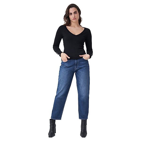 Salsa Jeans 125347-000 / V-ausschnitt Pullover S Black günstig online kaufen
