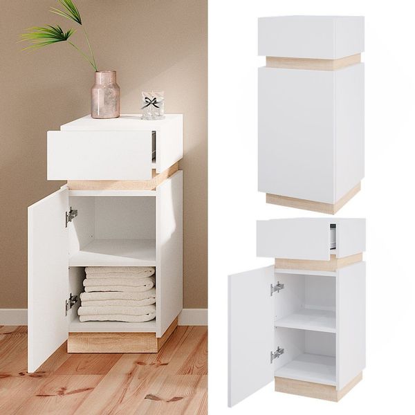 Vicco Midischrank Gloria, Weiß/Sonoma, 33 x günstig online kaufen