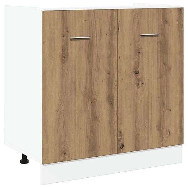 vidaXL Spülenunterschrank Lyon Artisan-Eiche 80x46x81,5 cm Holzwerkstoff 85 günstig online kaufen