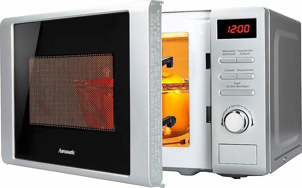 Hanseatic Mikrowelle "819021" Grill  Mikrowelle 700 W Grill, Auftaufunktion günstig online kaufen