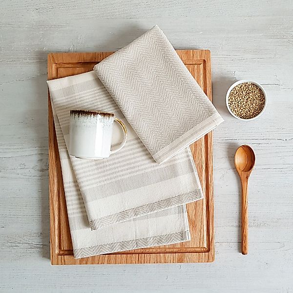 framsohn frottier Geschirrtuch "Modern Living Streifen, aus 100% Baumwolle" günstig online kaufen