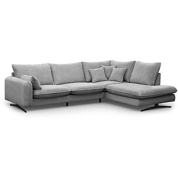 Beautysofa Ecksofa Prince, L-Form Polstersofa aus Cord-Bezug günstig online kaufen