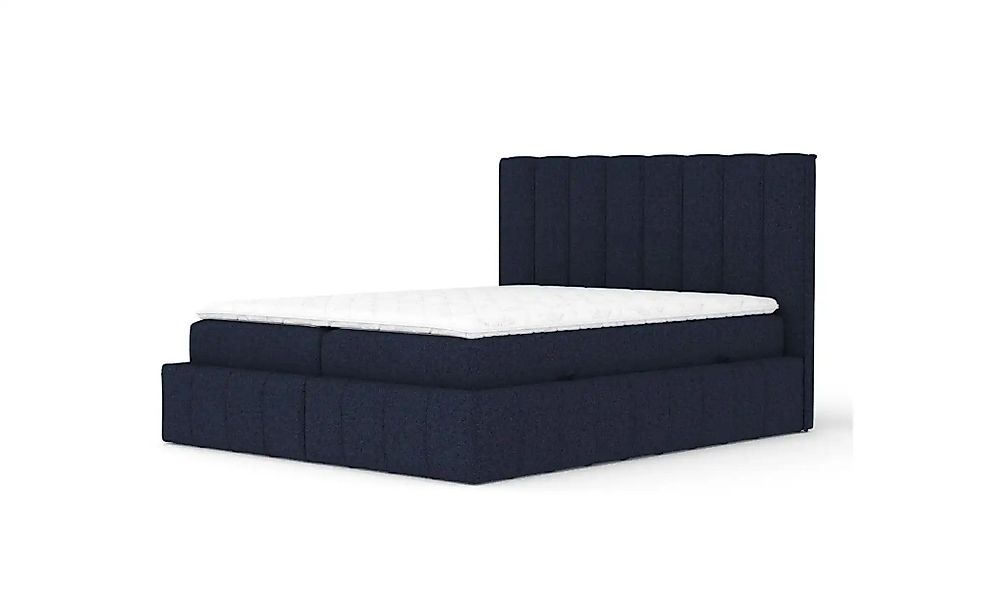 Boxspringbett mit Stauraum   ¦ blau ¦ Maße (cm): B: 225 H: 124 Betten > Kom günstig online kaufen