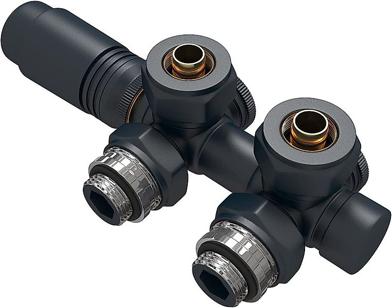 EMKE Heizkörperthermostat Anschlussarmatur Ventil mit Thermostat für Heizkö günstig online kaufen