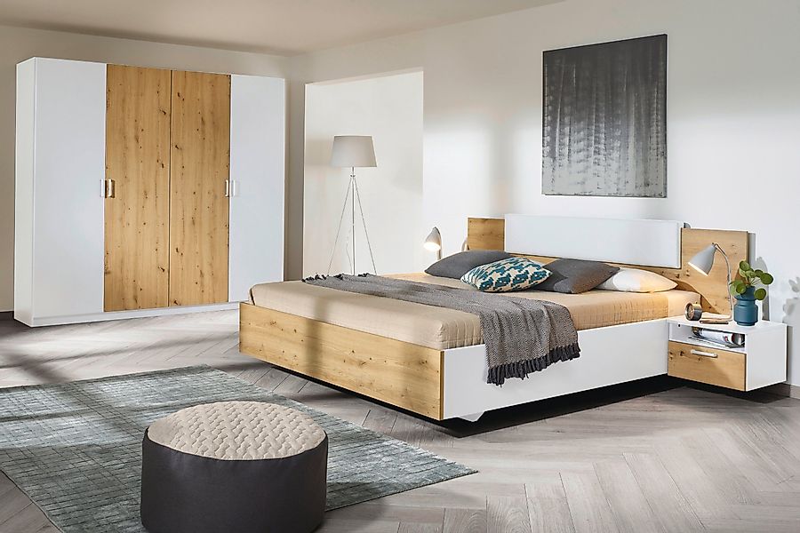 rauch Schlafzimmer-Set "Miro", Drehtürenschrank in 2 Breiten, Bett in 2 Grö günstig online kaufen