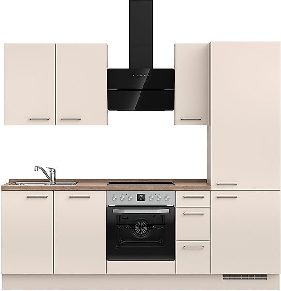 nobilia® Küchenzeile »"Laser II", Ausrichtung wählbar, Breite 240 cm« vormo günstig online kaufen