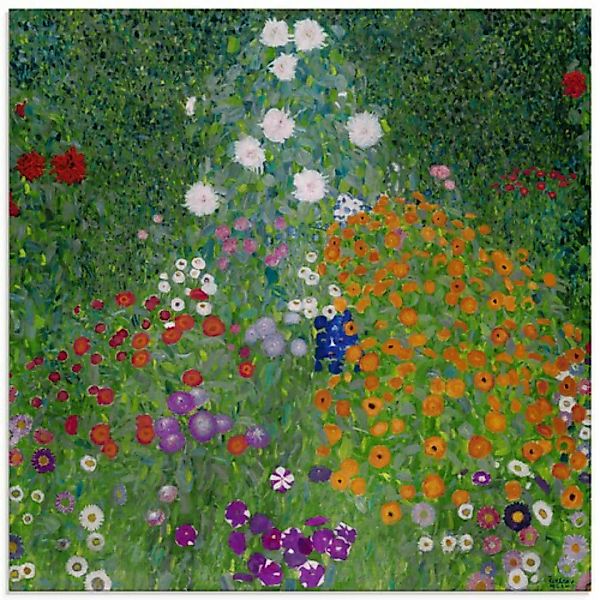 Artland Glasbild "Bauerngarten. 1905-07", Blumenwiese, (1 St.), in verschie günstig online kaufen