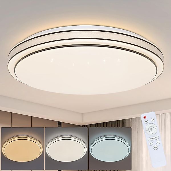 ZMH LED Deckenleuchte Wohnzimmer - Ø40cm günstig online kaufen