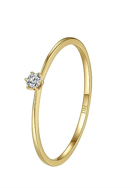 Dear Me Solitärring Gold 585 Damen, Verlobungsring Echt Gold Massiv, Trauri günstig online kaufen