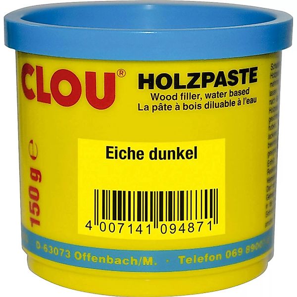 Clou Holzpaste wasserverdünnbar Eiche Dunkel 150 g günstig online kaufen