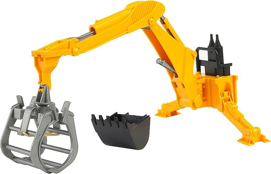 Bruder® Spielzeug-Landmaschine Zubehör: Heckbagger mit Greifer (02338), Mad günstig online kaufen