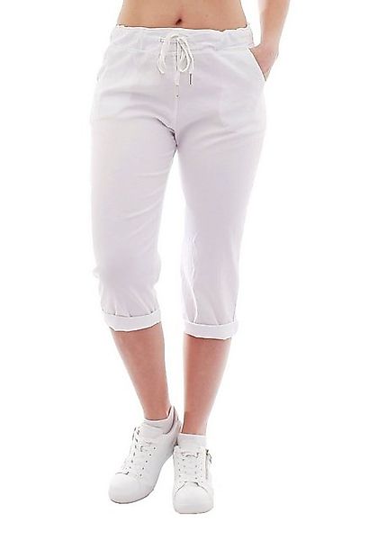 YESET Caprihose YESET Damen Chino Sommer Capri 3/4 Hose Damenhose Weiss L S günstig online kaufen