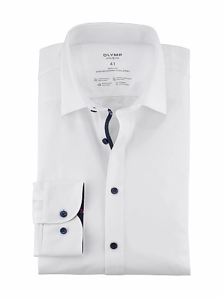 OLYMP Langarmhemd "24/7 - Level 5 - Jersey", modisches Blumenmuster in der günstig online kaufen