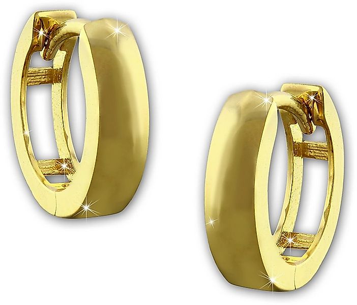 GoldDream Paar Creolen GoldDream Gold Ohrringe Glanz Creolen (Creolen), Dam günstig online kaufen