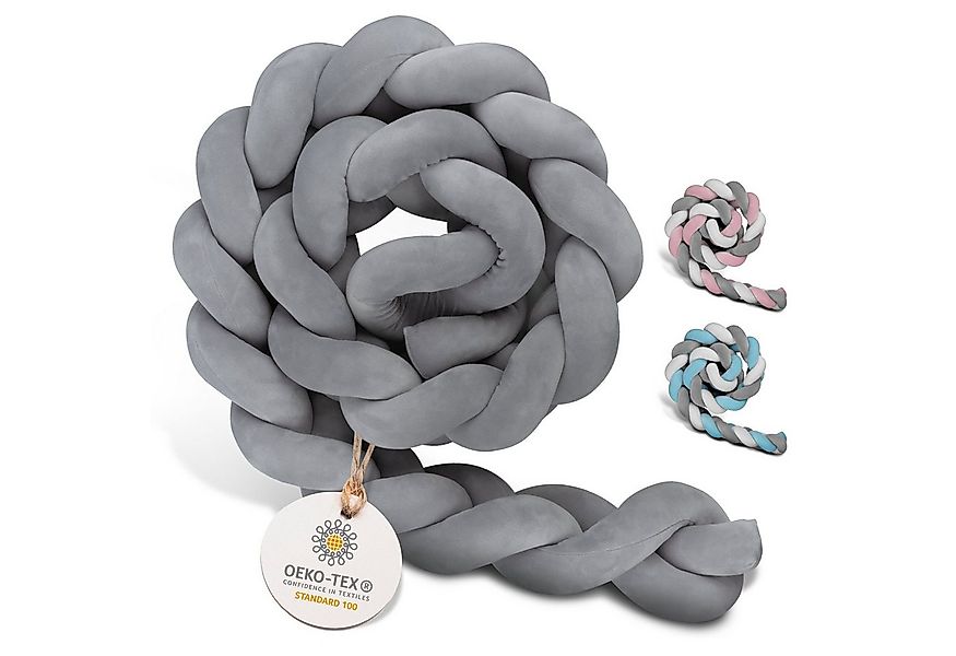 Amandi Bettnestchen - Bettschlange - 2m Bettumrandung fürs Babybett - labor günstig online kaufen