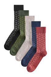 Next Kurzsocken Gemusterte Socken, 5er-Pack (5-Paar) günstig online kaufen