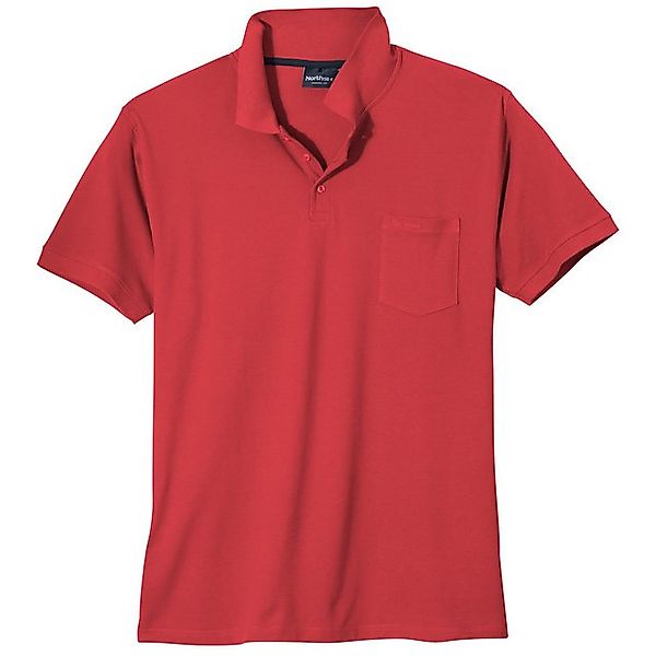north 56 4 Poloshirt North Latitude rotes Poloshirt Übergröße günstig online kaufen