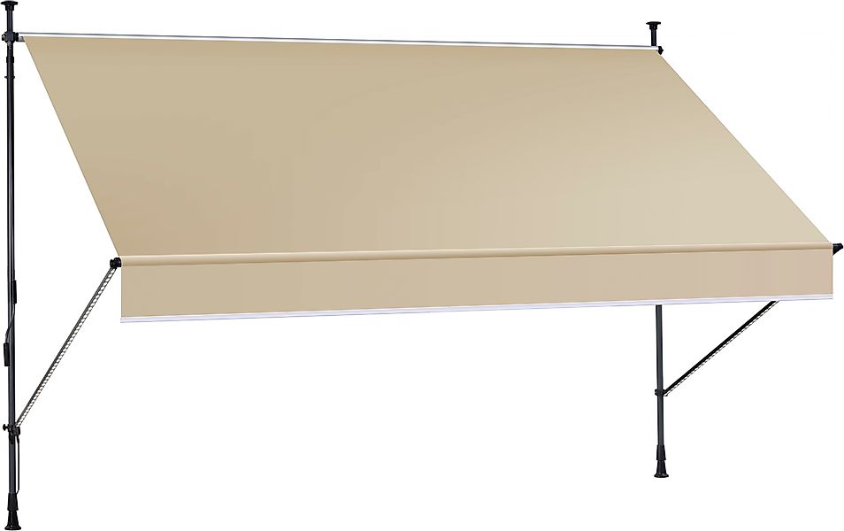 KONIFERA Klemmmarkise mit LED-Warmlichtstreifen Breite/Ausfall: 350/150 günstig online kaufen