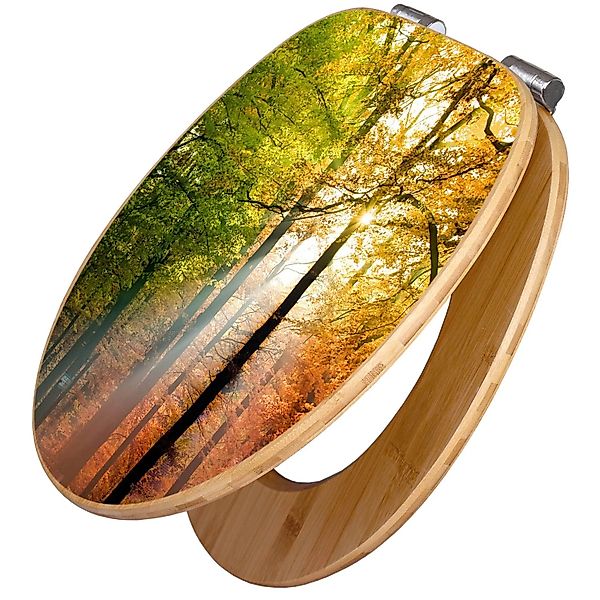 Banjado Design WC Sitz Bambus Holz Toilettendeckel Mit Absenkautomatik Klod günstig online kaufen