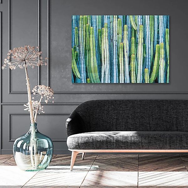 queence Leinwandbild "Cactus" Pflanzen  Pflanzenbilder 1 Stk. tlg. mit sehr günstig online kaufen
