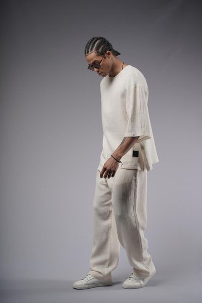 Denim Distriqt Freizeitanzug Feiner Leinen Oversized günstig online kaufen