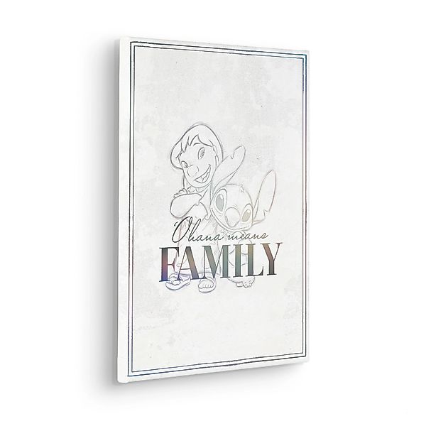 Komar Keilrahmenbild Lilo & Stitch Family Goals 30 cm x 40 cm günstig online kaufen
